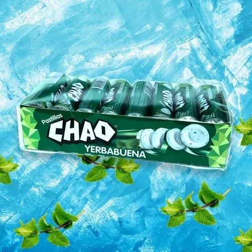 CHAO PASTILLA YERBABUENA X16