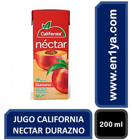 NECTAR CALIFORNIA DURASNO X 200ML