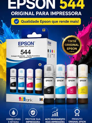 COMBO X 4 DE TINTAS EPSON 544 ORIGINALES