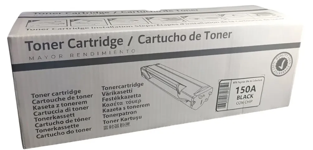 TONER HP 150A CON CHIP Serie HP LaserJet M109-M112: M109, M109a, M109w, M109e, M110, M110w, M111, M111a, M111w, M112, M112a, M112w.Serie HP LaserJet MFP M139-M142 (Multifuncionales): M139, M139e, M139ew, M140, M140a, M140w, M141, M141a, M141w, M141ca, M141cw, M142, M142a, M142w.