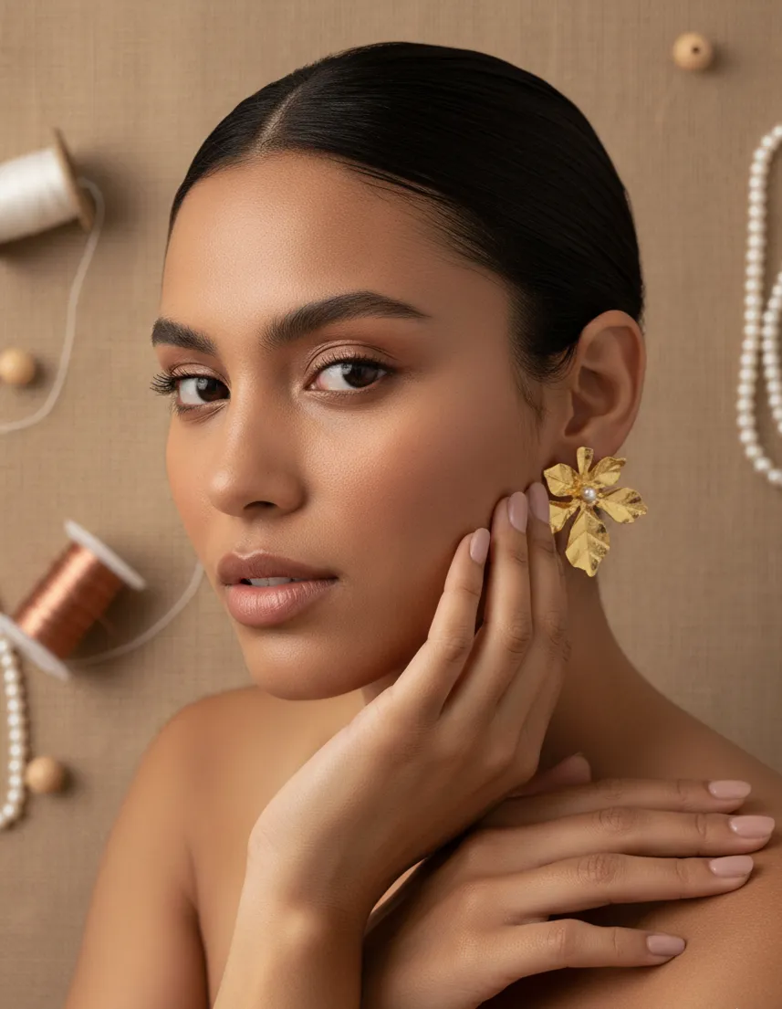  COLECCIÓN BRONCE-MURRALLA - ARETES AMOR