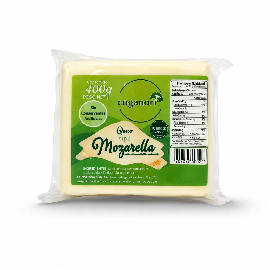 QUESO TIPO MOZARELLA COGANORI X 400 G