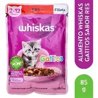 WHISKAS GATITOS RES SOBRE X 85 GM