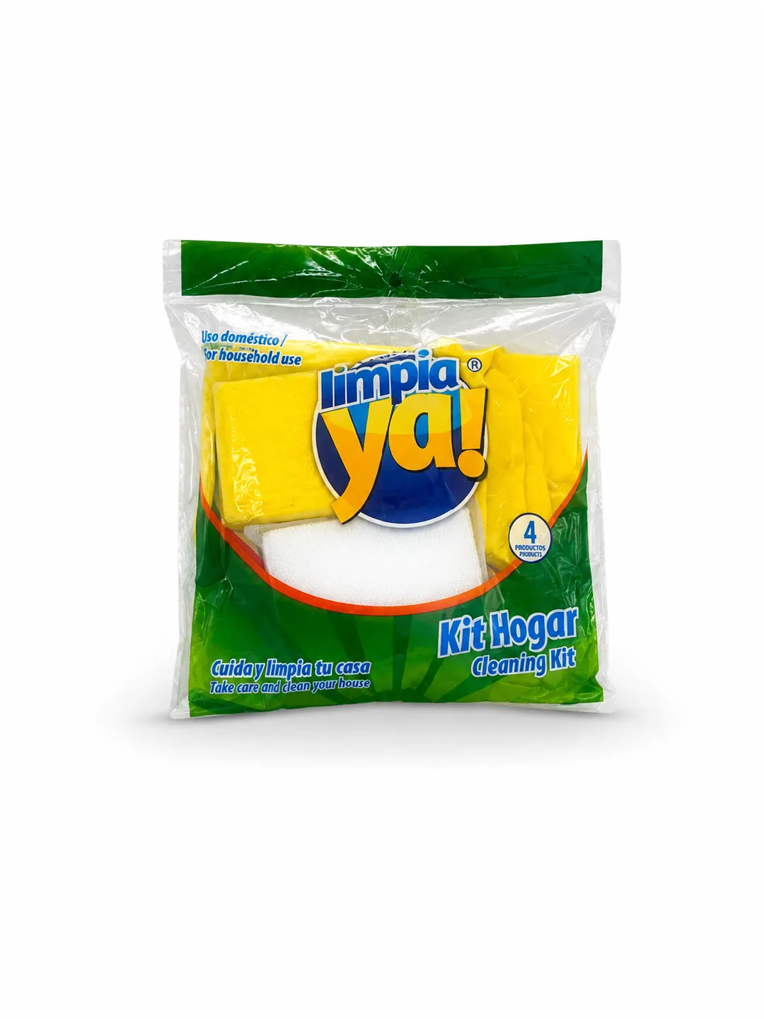 LIMPIAYA KIT HOGAR (GUANTE+ESPONJA+LIMPION)
