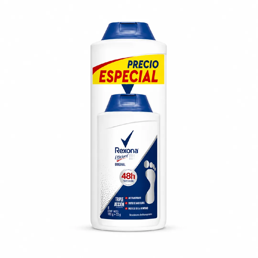 TALCO REXONA EFFICIENT X 180G+85G