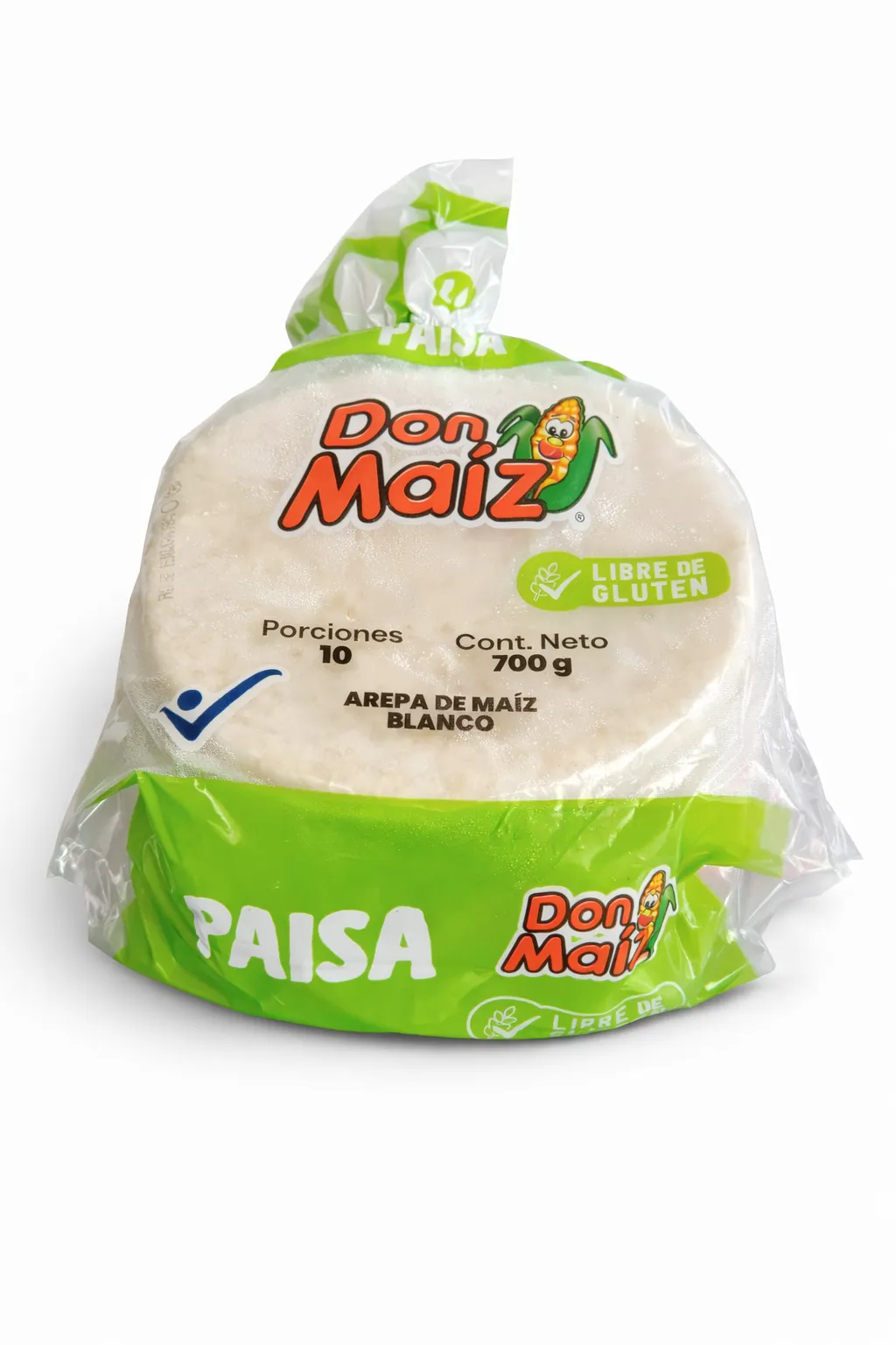 AREPA PAISA DON MAIZ 700 G X 10 UNDS