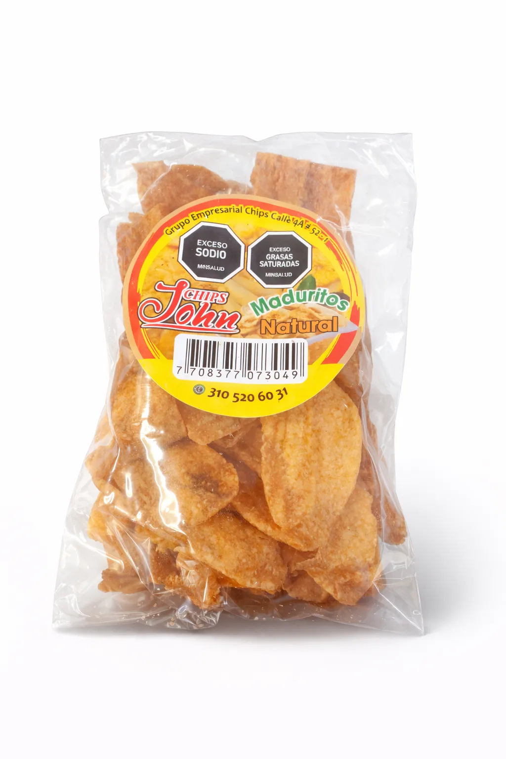 MADURITOS NATURAL CHIPS JOHN X 90 GM