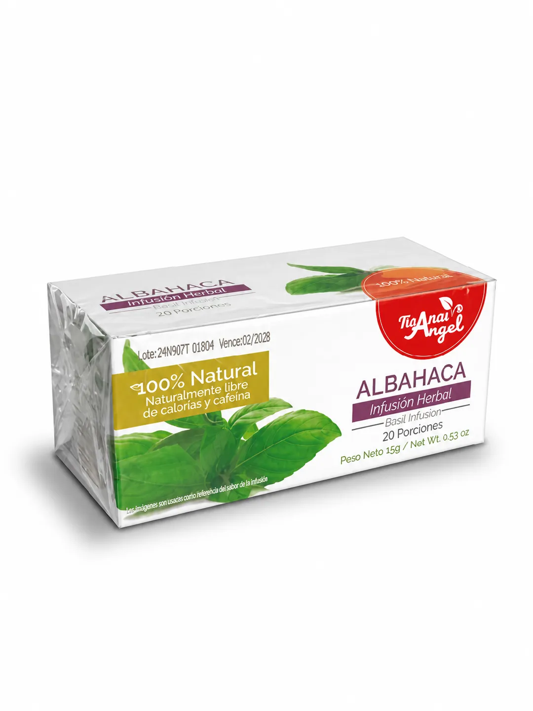 AROMATICA ALBAHACA TISANAS ANGEL X 20 UNDS