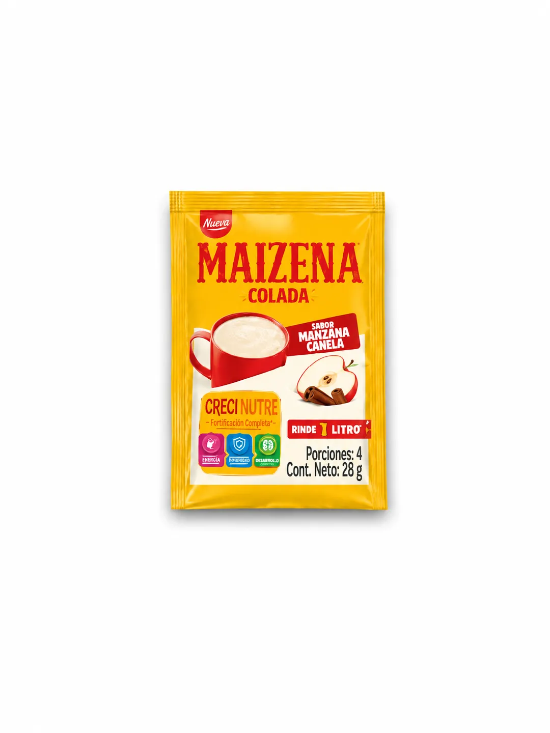 COLADA MAIZENA SABOR A MANZANA CANELA SOBRE X 28 GM
