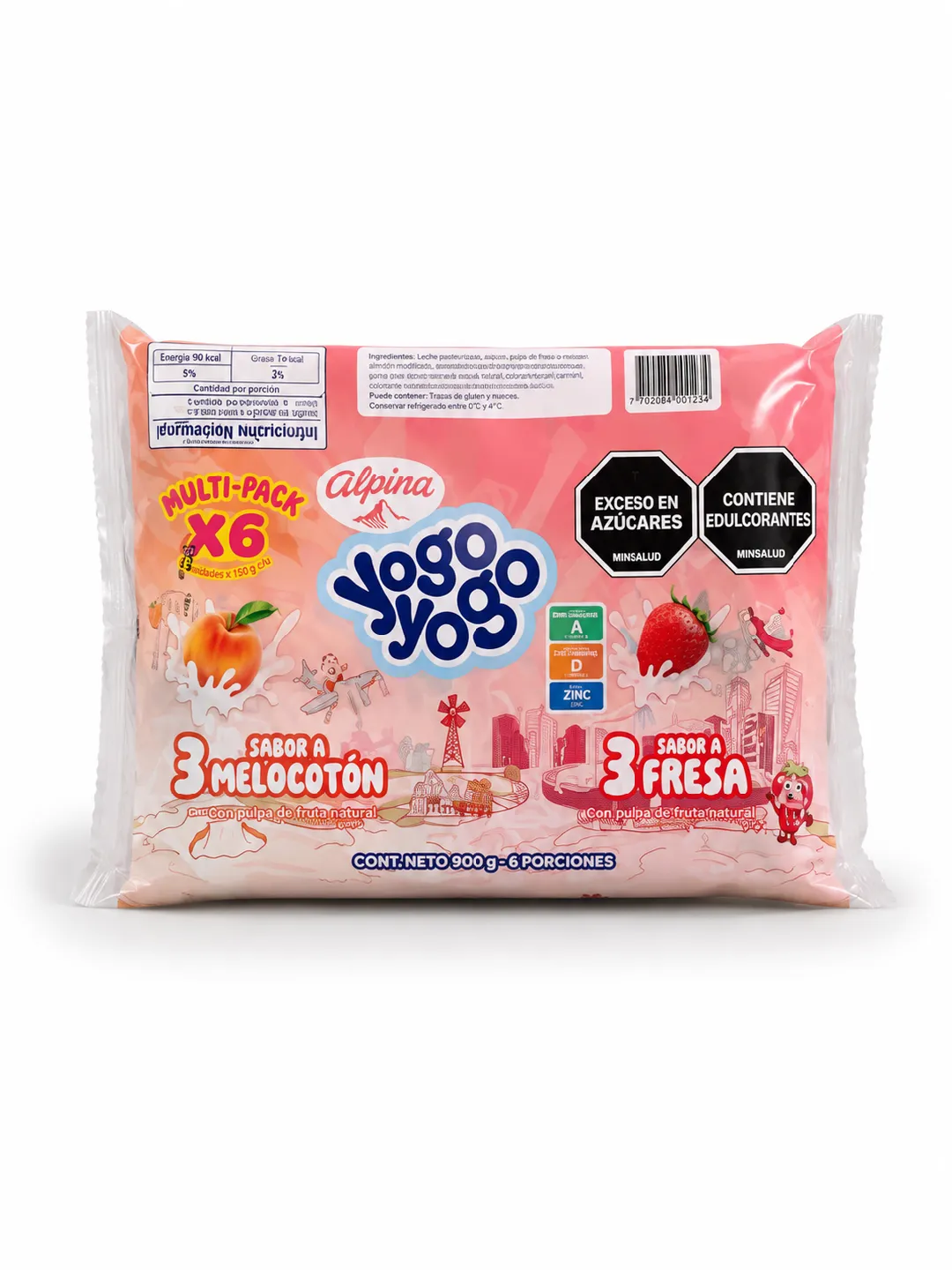 YOGO YOGO BISABOR 6 UND X 150G