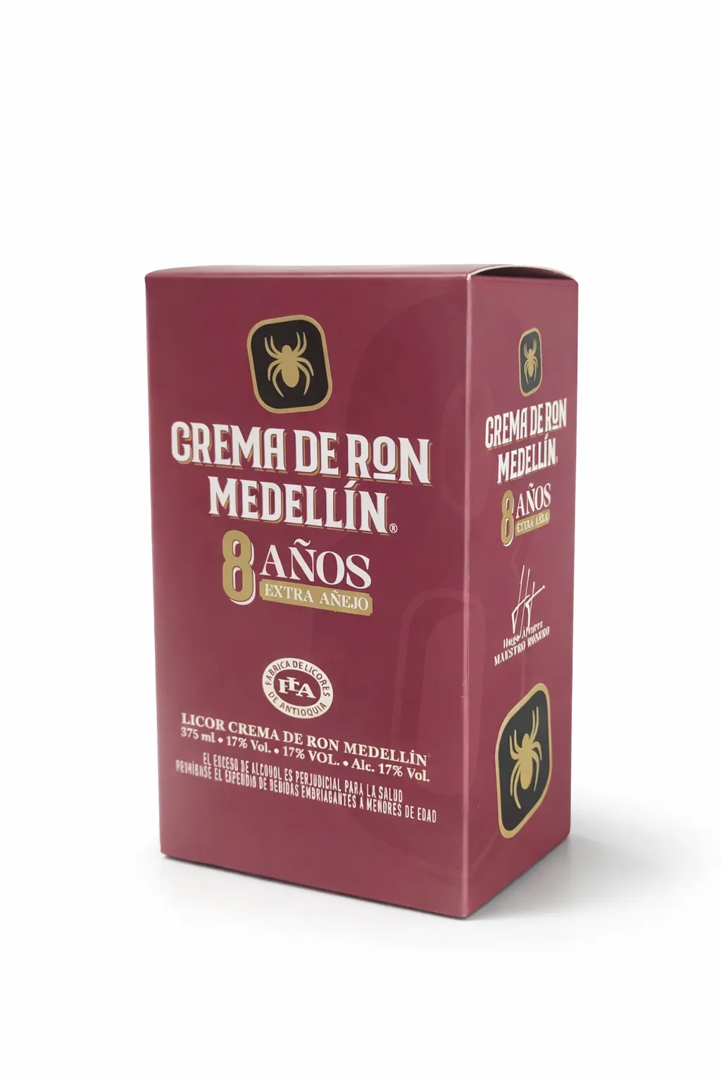 CREMA DE RON MEDELLIN 8 AÑOS EXTRA AÑEJO X 375 ML