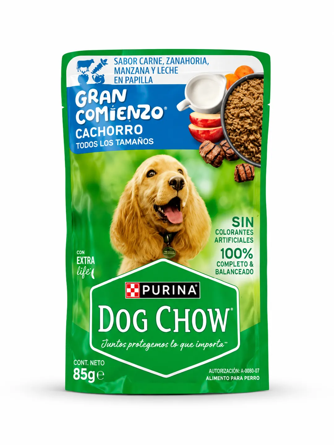 DOG CHOW GRAN COMIENZO CACHORRO SABOR CARNE X 85 GM