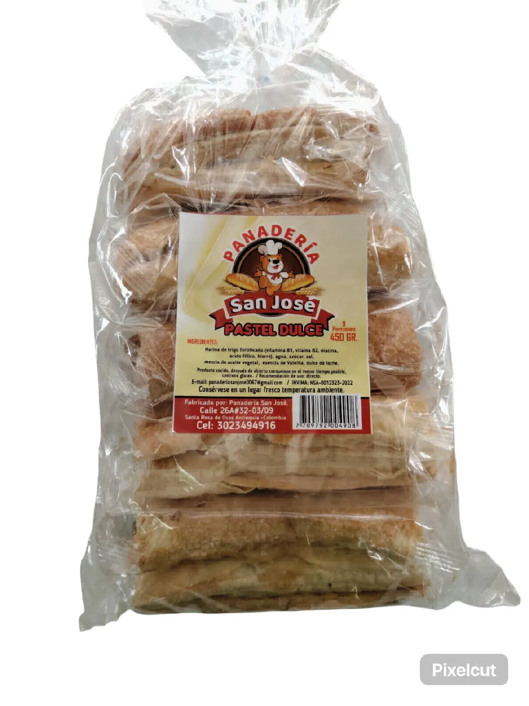 PASTEL DULCE SAN JOSE 5 UNDS X 450 G