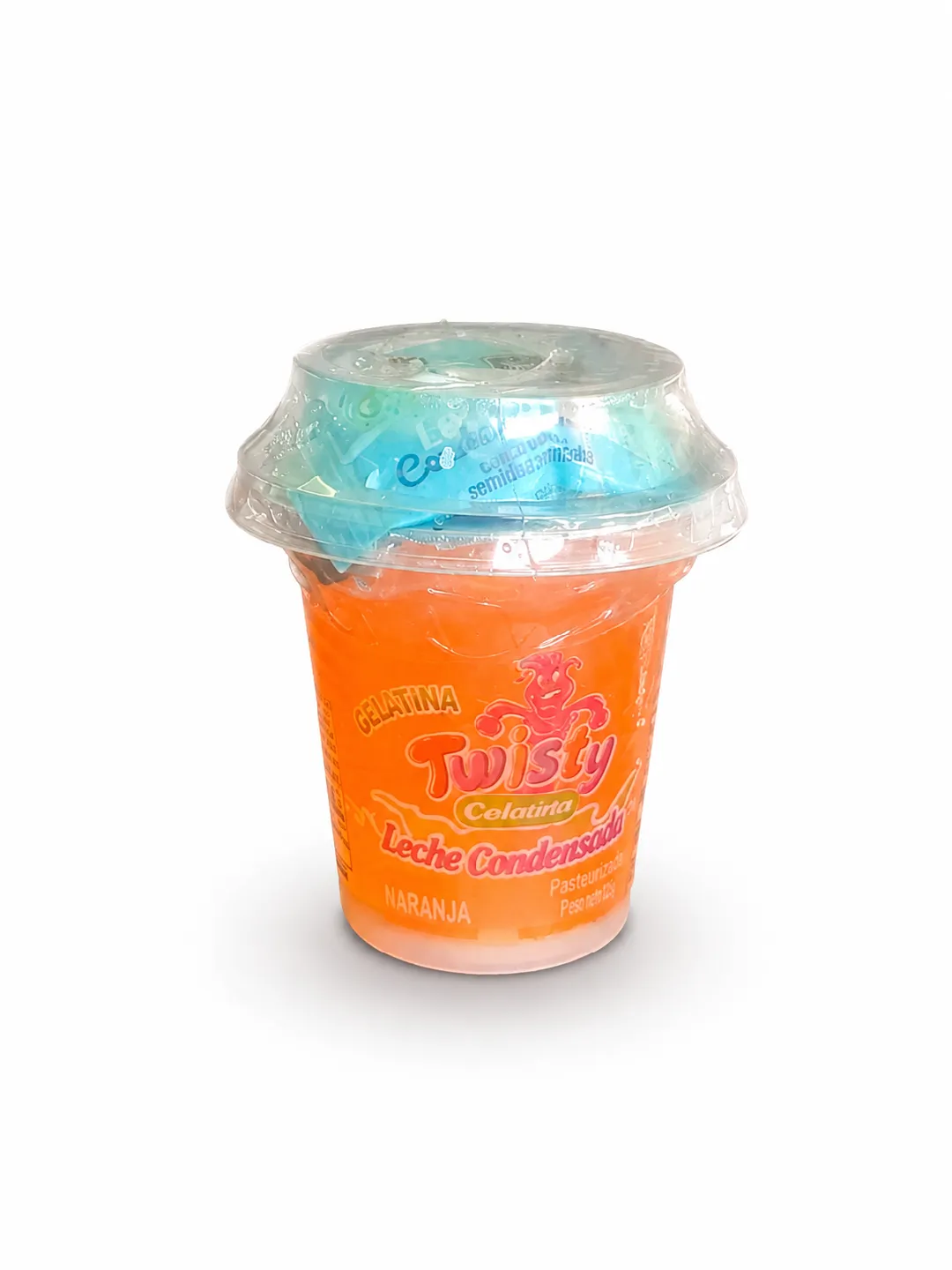 GELATINA TWISTY COLANTA CON  CONDESADA SABOR NARANJA X 140 G