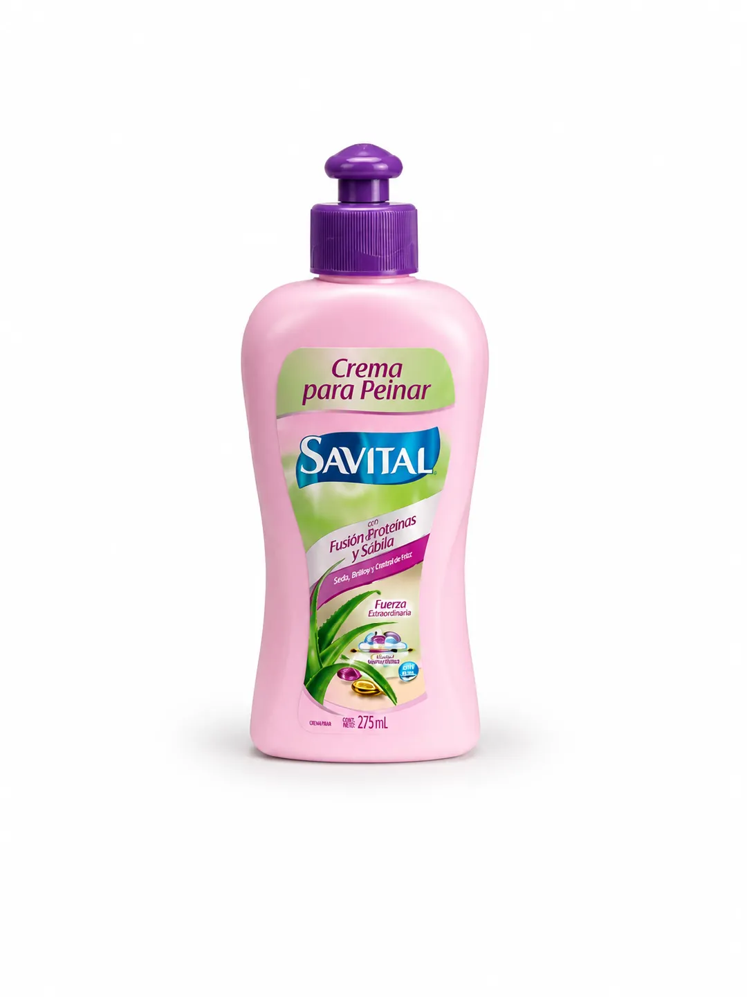 CREMA PARA PEINAR SAVITAL FUSION PROTEINAS Y SABILA X 375 ML