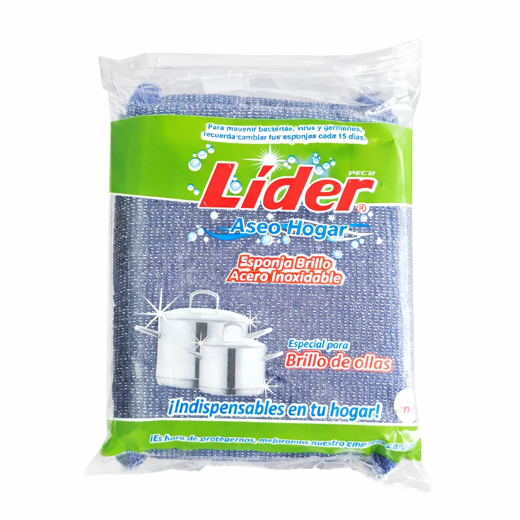 ESPONJA BRILLO INOXIDABLE LIDER