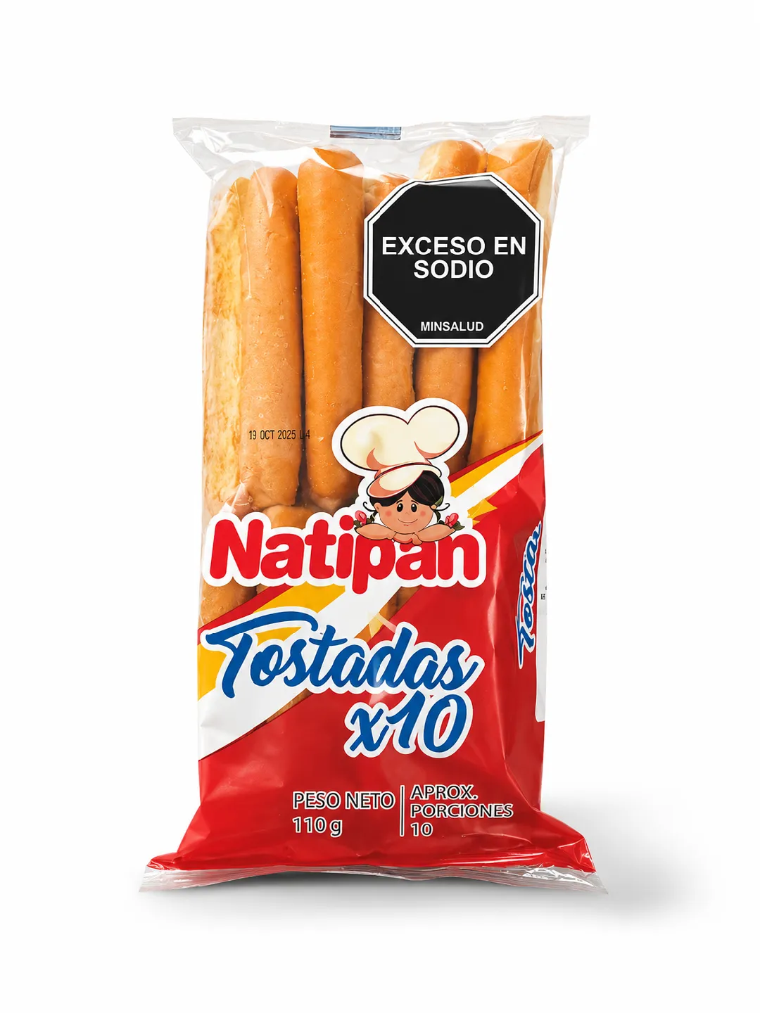 TOSTADAS NATIPAN 110 GM X 10 UNDS