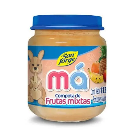 COMPOTA SAN JORGE FRUTAS MIXTAS X 113 G
