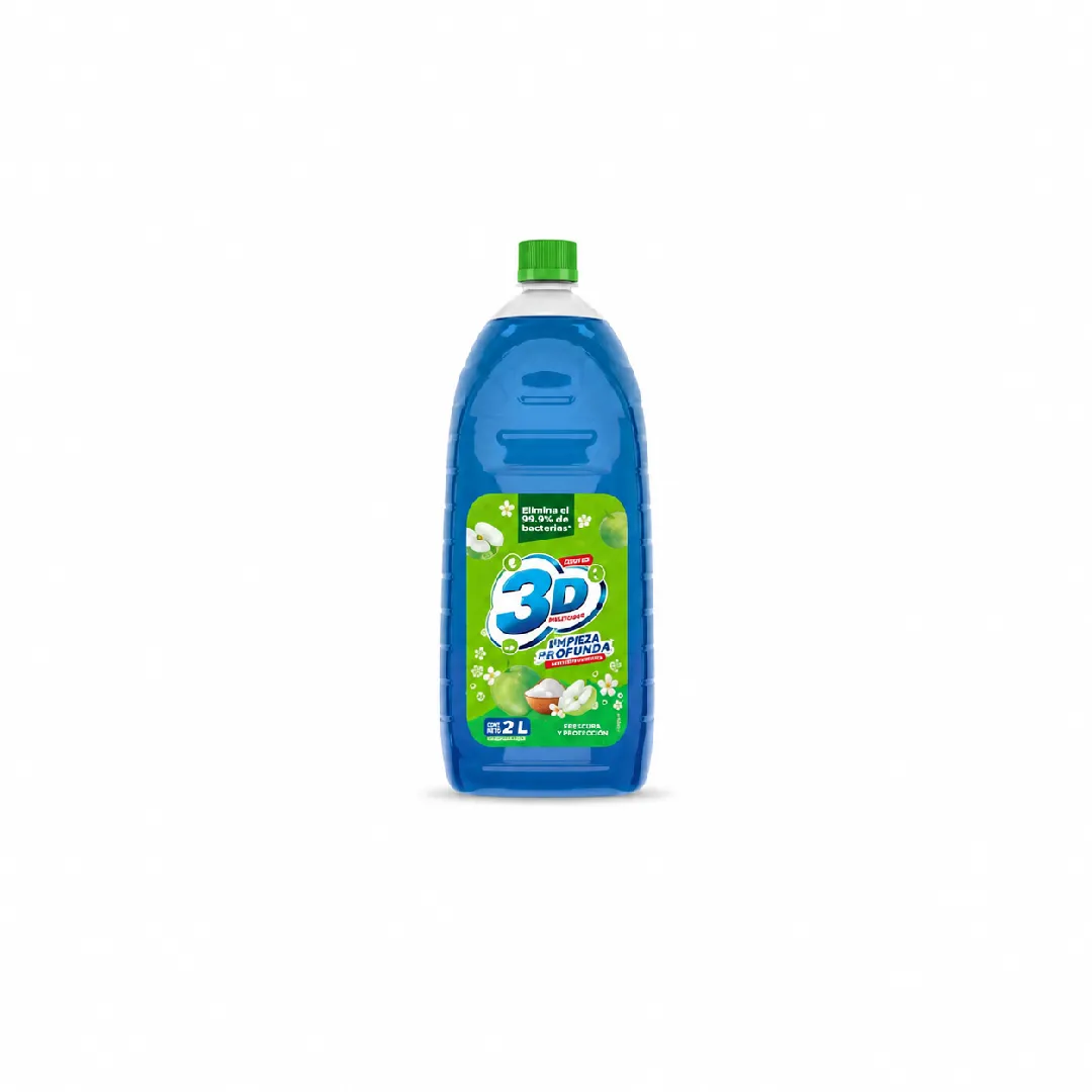 DETERGENTE 3D LIQUIDO MULTIUSOS MANZANA TARRO X 2000 ML