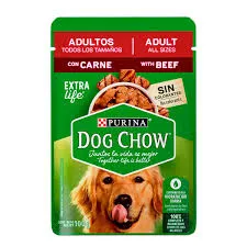 DOG CHOW HUMEDO CON CARNE ADULTOS TODOS LOS TAMAÑOS X 100 GM