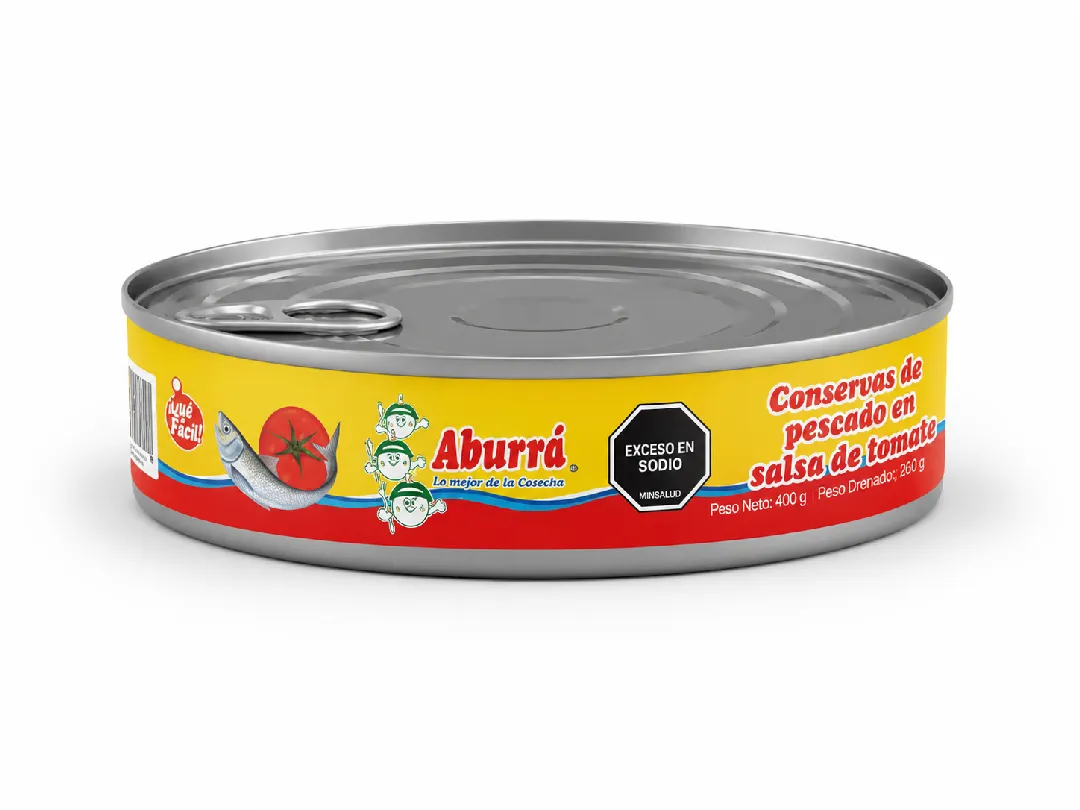 SARDINA EN SALSA DE TOMATE ABURRA OVALADA X 400 GM