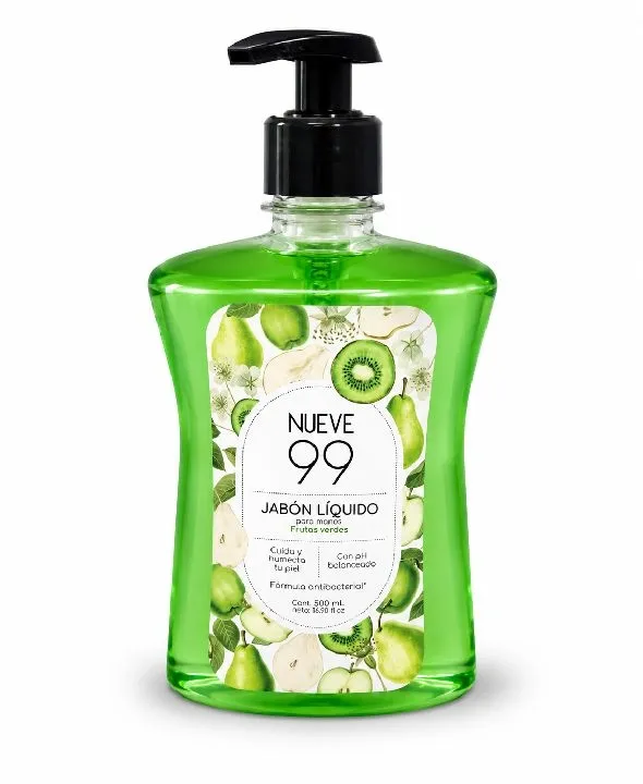 JABON DE MANOS LIQUIDO 99 FRUTOS VERDES X 500 ML