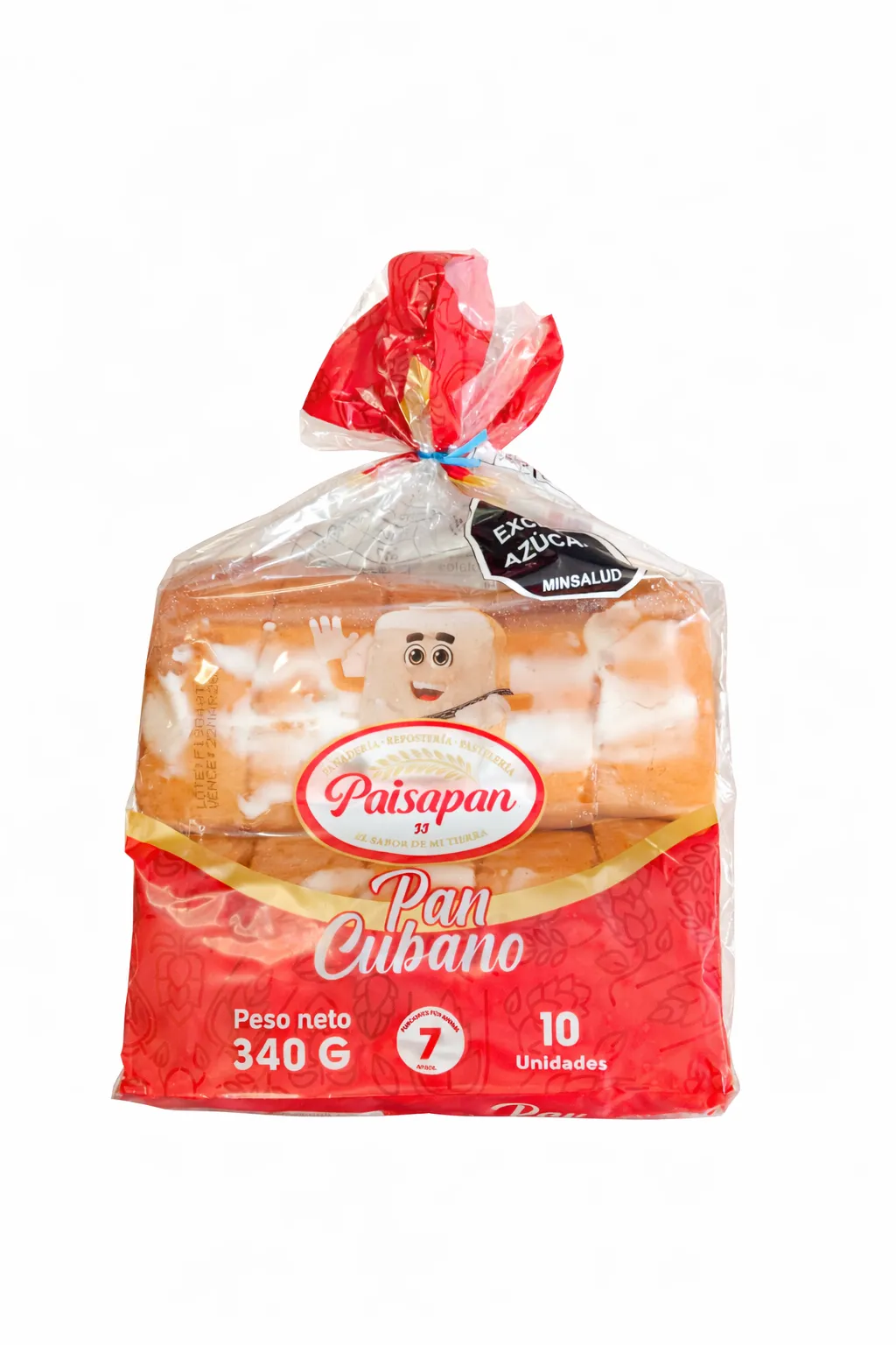PAN CUBANO PAISAPAN 10 UNDS X340 GM