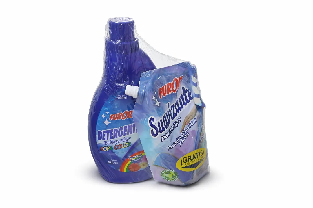 DETERGENTE ROPA COLOR FUROR X 2000 ML + SUAVIZANTE AROMA FUROR X 900 ML