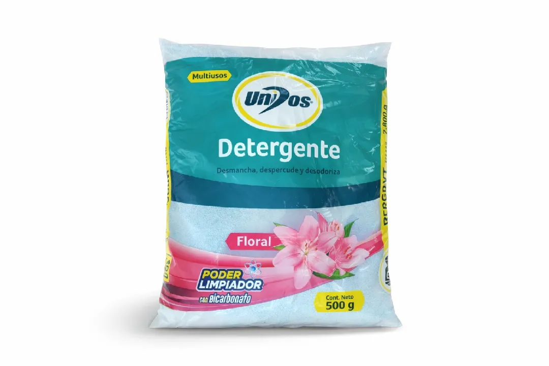 DETERGENTE EN POLVO FLORAL UNIDOS X 500 GM