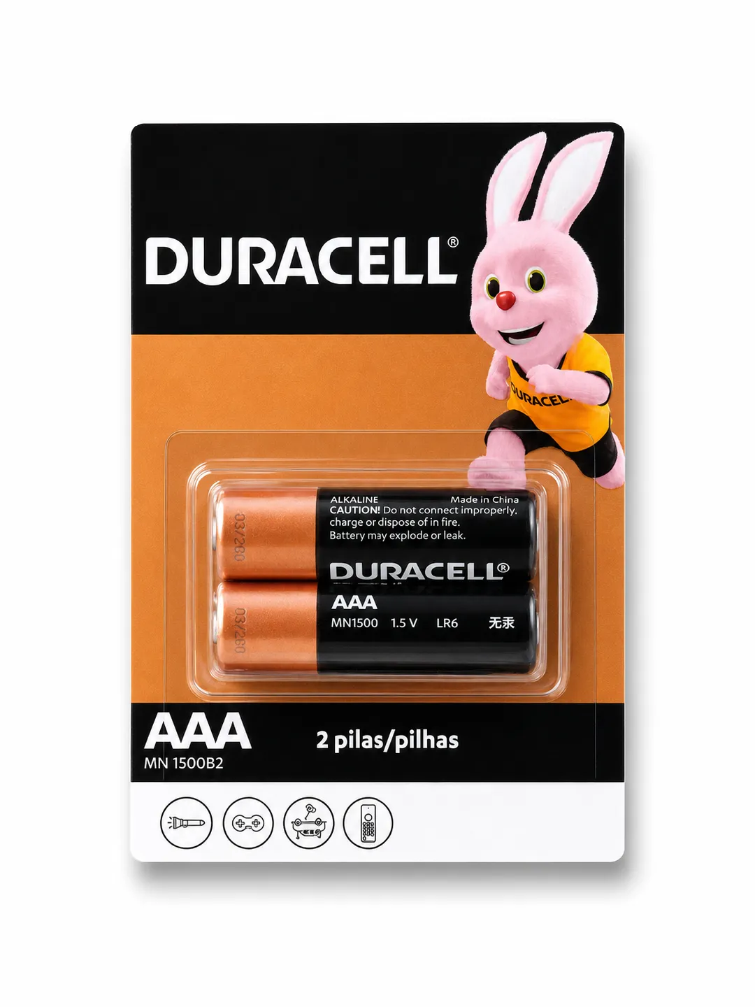 PILA DURACELL AAA PAR