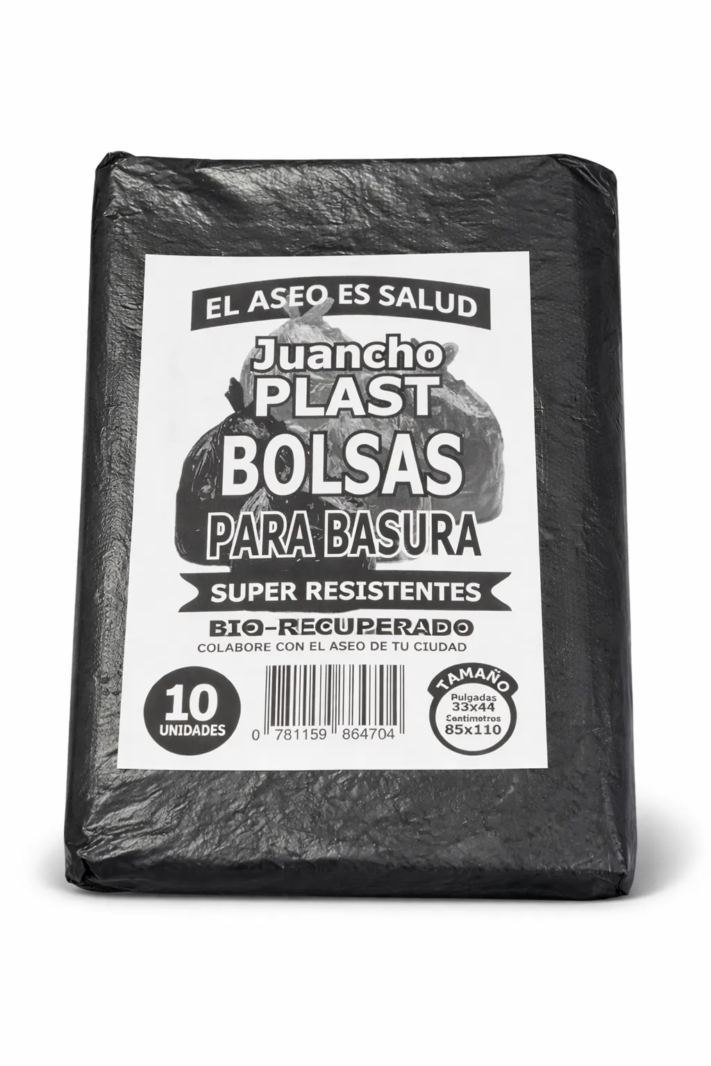 BOLSA BASURERA JUMBO 10 UNDS 85 CM X 110 CM