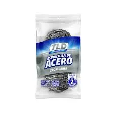 ESPONJILLA ACERO INIXIDABLE 2 PACK TLD