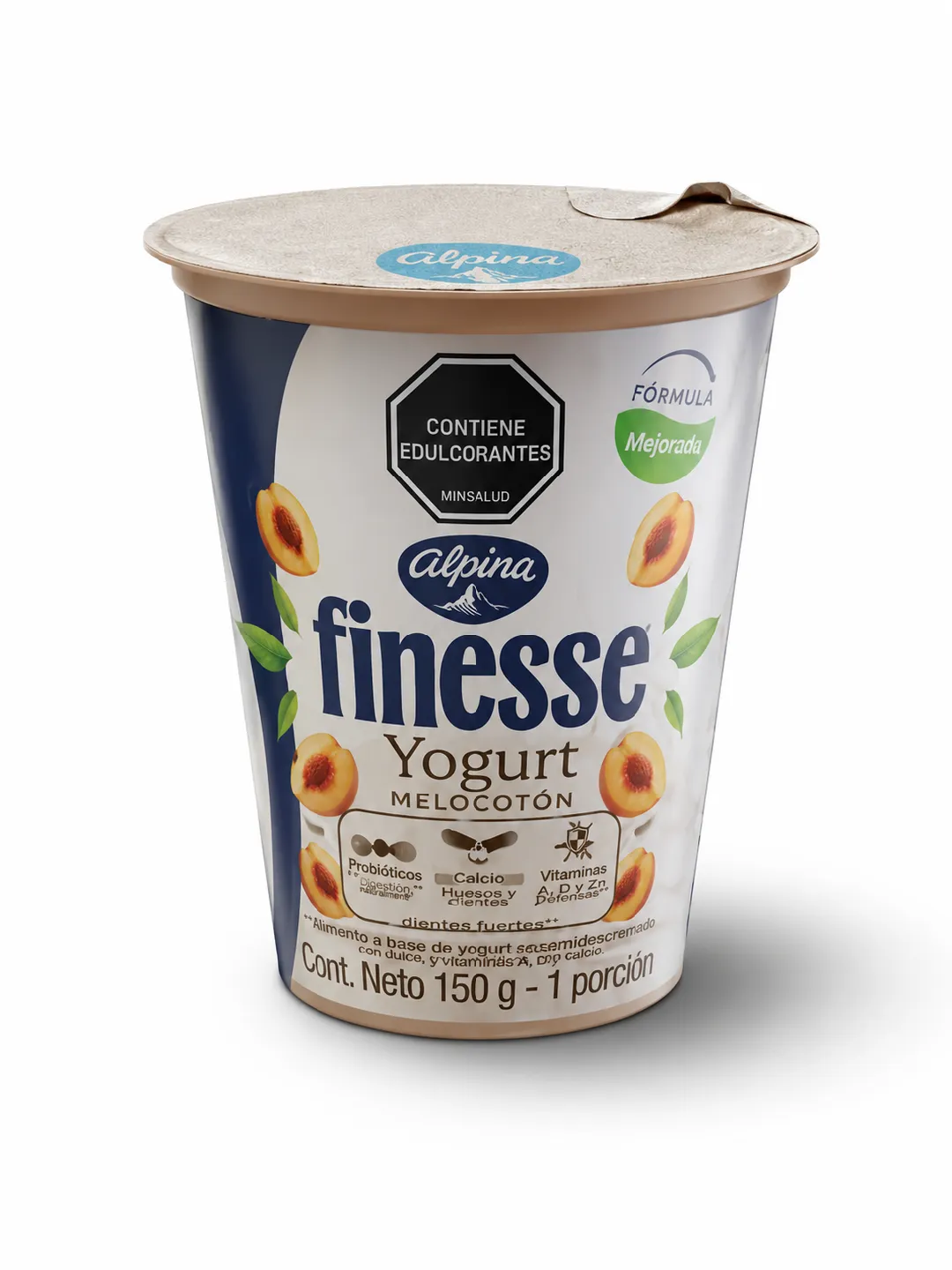 YOGURT FINESSE ALPINA MELOCOTON X 150 GM