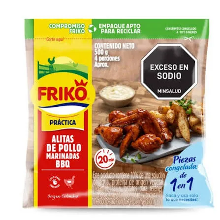 alitas de pollo bbq friko x 500 g