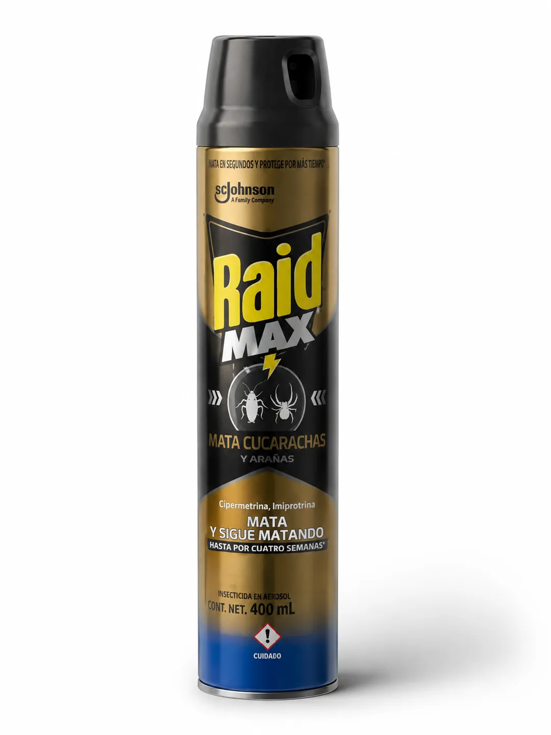 INSECTICIDA AEROSOL RAID MATA CUCARACHA X 400 ML