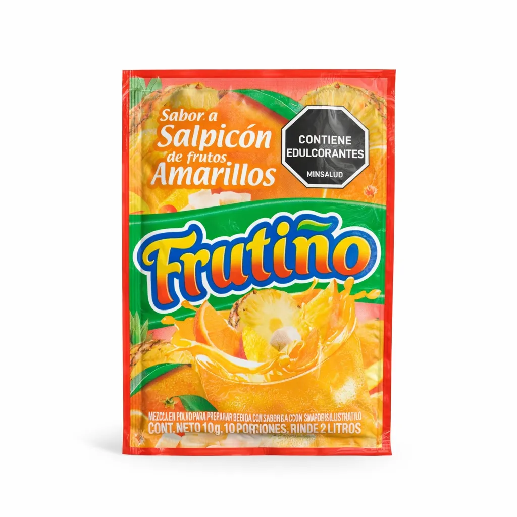 FRUTIÑO 2 LITROS SALPICON DE FRUTOS AMARILLOS X 10 G