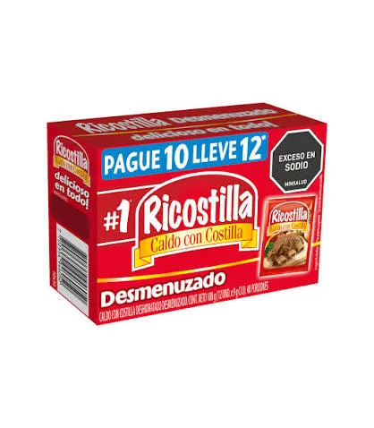 RICOSTILLA DESMENUZADO DISPLAY PAGUE 10 LLEVE 12