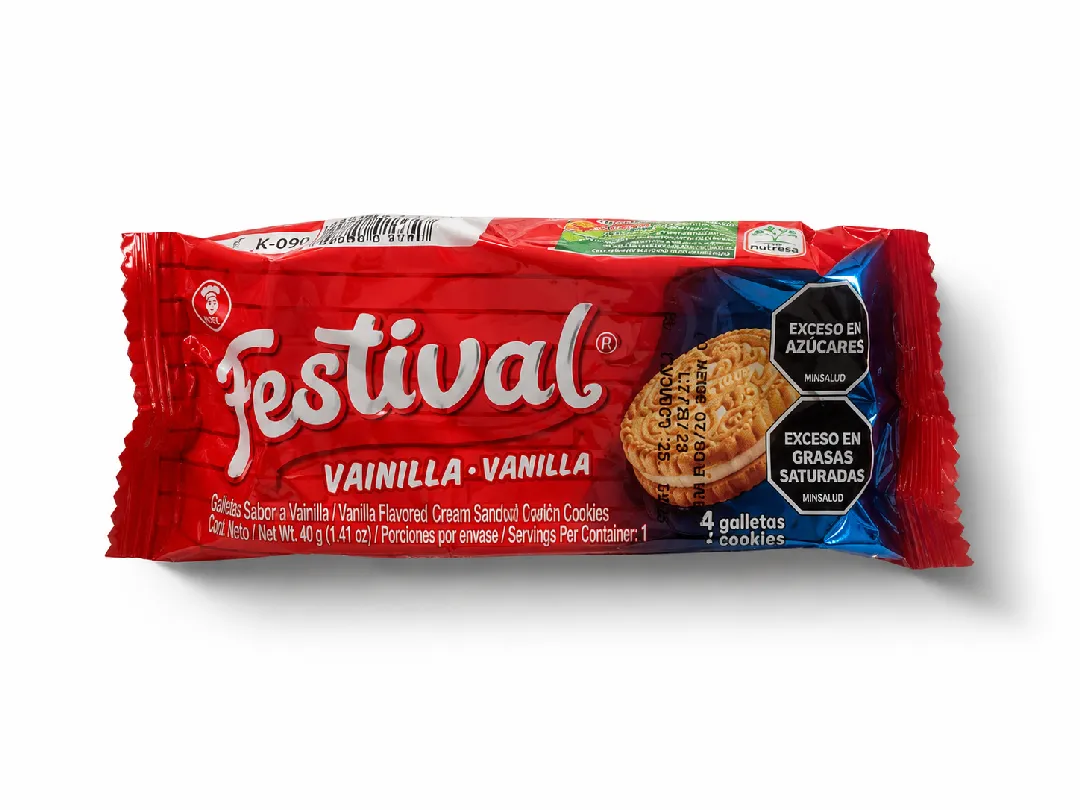 GALLETA FESTIVAL VAINILLA X 4 UNDS