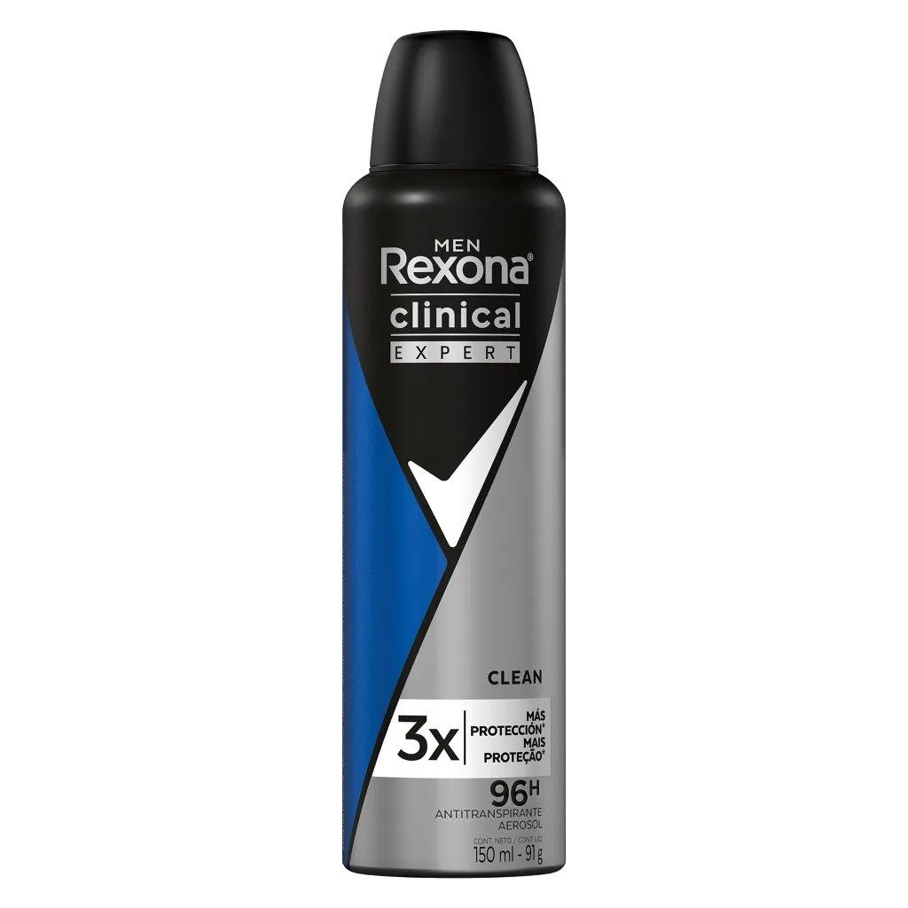 DESODORANTE REXONA AEROSOL CLININICAL CLEAN EXPERT 91 G