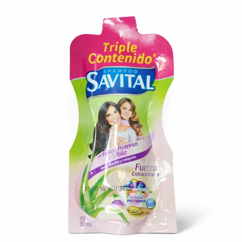 SHAMPOO SAVITAL CON FUSION PROTEINAS Y SABILA X 30 ML