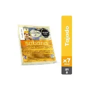 QUESO SABANA 7 TAJADAS ALPINA X 91 GM