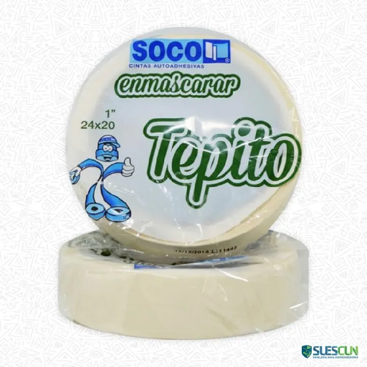 Cinta Enmascarar SOCCO 24 MM * 20 M