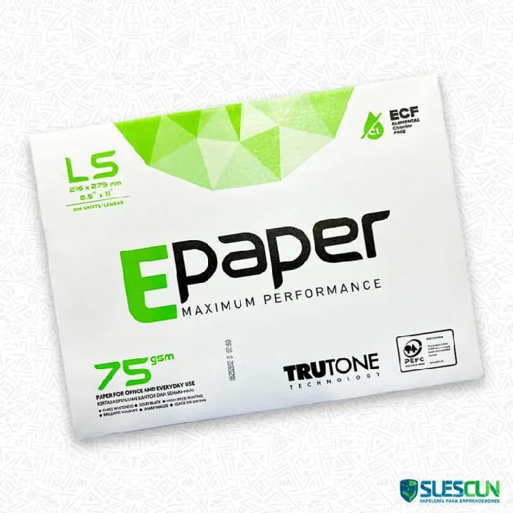 Resma Carta Epaper 75 gr x 500 hojas