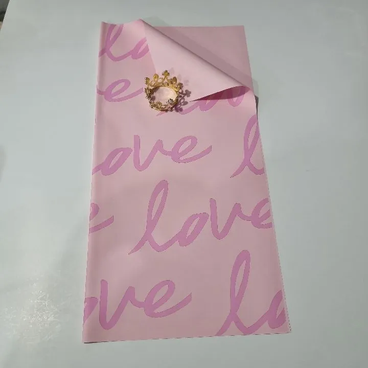 PAQUETE PAPEL COREANO ROSADO LOVE X PAQ(20U) MATE