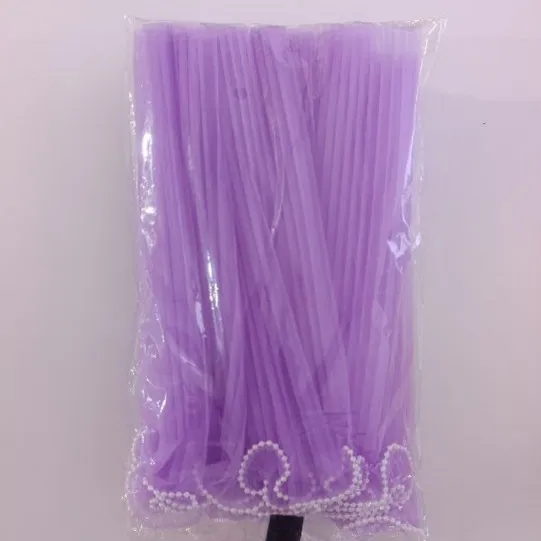 TUL CON PERLAS COLOR LILA