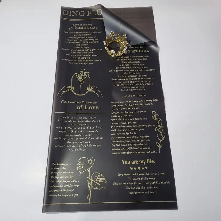 UNIDAD PAPEL COREANO NEGRO PERIÓDICO TRASLUCIDO