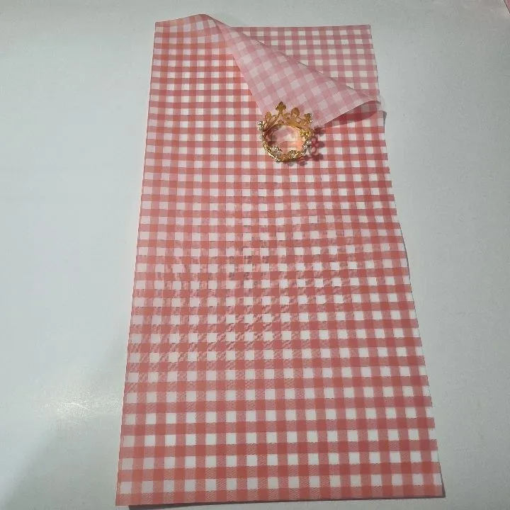 UNIDAD PAPEL COREANO ROJO CUADRICULADO