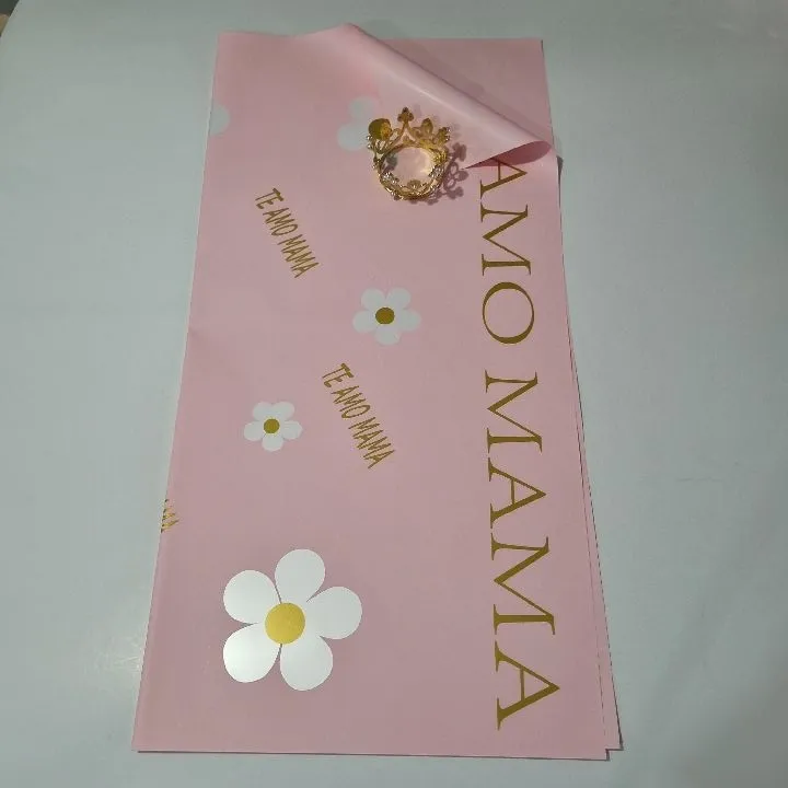 UNIDAD PAPEL COREANO ROSADO TE AMO MAMÁ MATE