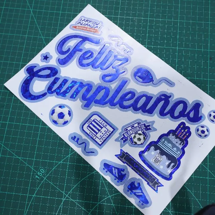STICKER FELIZ CUMPLEAÑOS MOD ALIANZA LIMA