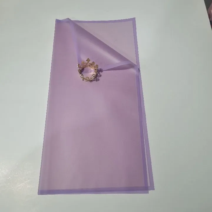 UNIDAD PAPEL COREANO LILA CON BORDE LILA MOD36 TRASLUCIDO